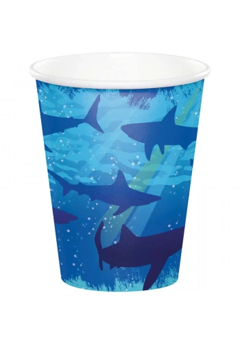 Köpek Balığı Partisi Bardak 8 Adet