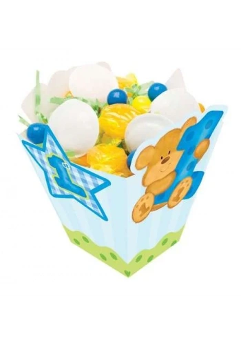 1 Yaşındayım Mavi Ayıcık Mısır Kutusu 8 Adet