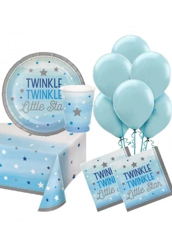 One Little Star Mavi 8 Li Parti Seti