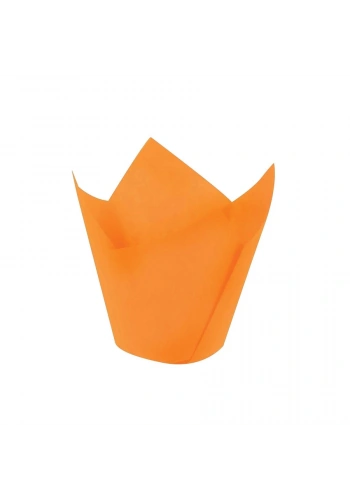 Muffin Cupcake Mini Kek Kalıbı Kapsülü (Turuncu) Tulip - 200 Adet