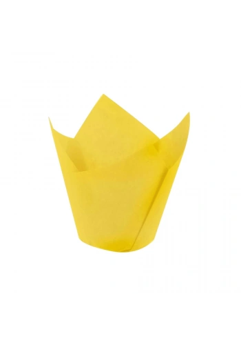 Muffin Cupcake Mini Kek Kalıbı Kapsülü (Sarı) Tulip - 200 Adet