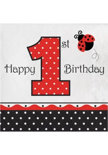 Uğur Böceği 1 Yaş 16 lı Peçete