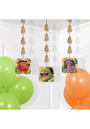 Dinozor Land Partisi 3 lü Asma Süsü