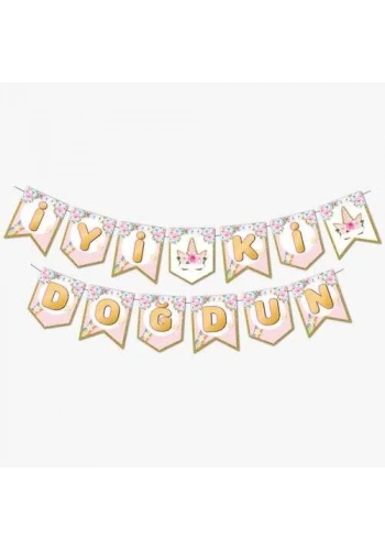 Unicorn Partisi İyi Ki Doğdun Banner 190 cm