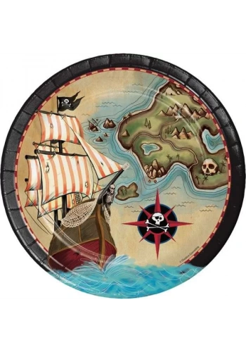 Korsan Haritası 8 li Tabak