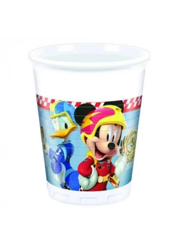 Mickey Roadster Plastik Bardak 8 Adet