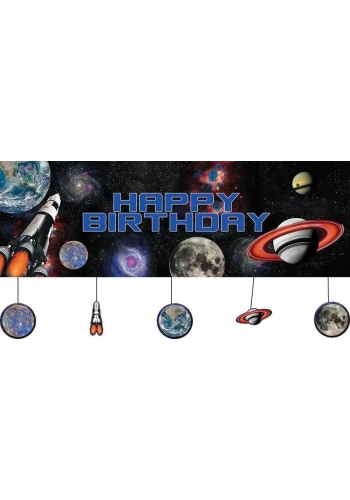 Uzay Partisi Dev Afiş 150 x 50 cm