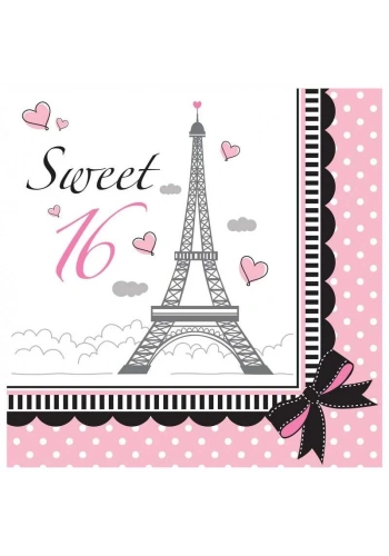 16 Yaş Paris Partisi 16 lı Peçete