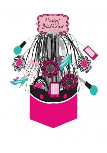 Pembe Zebra Butiği Şelale Masa Orta Süsü