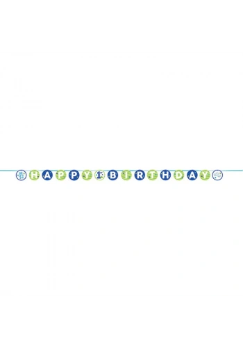 İlk Yaş Partim Erkek Kurdelalı Harf Afiş