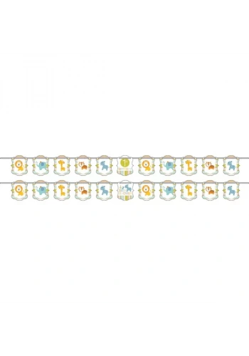 Mini Safari Partisi Kurdelalı Harf Afiş