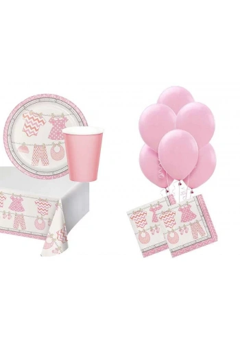 Bebek Kıyafetleri Pembe 8 li Parti Seti