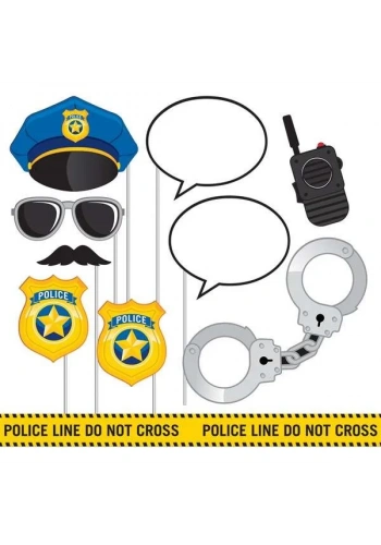 Polis Partisi Fotoğraf Çekme Aksesuarı 10 Adet