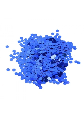 Metalik Latex Balon Konfetisi Mavi 20 Gr