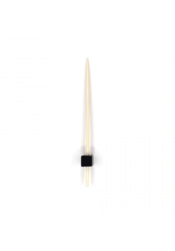 Bambu Dekoratif Siyah Küp Kürdan 9 cm - 50 Adet