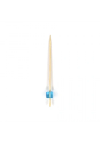 Bambu Dekoratif Mavi Küp Kürdan 9 cm - 50 Adet