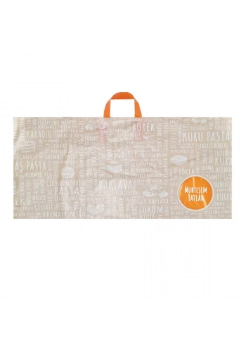 Tatlı Poşeti (Kulplu) 64x30 cm - 50 Adet