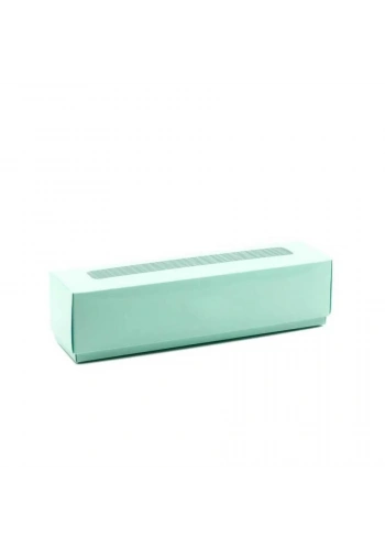 Kapaklı Makaron Kutusu Turkuaz Yeşili 5x20x5 cm