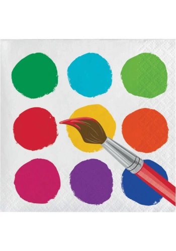 Renkli Boyama Partisi 16 lı Küçük Peçete