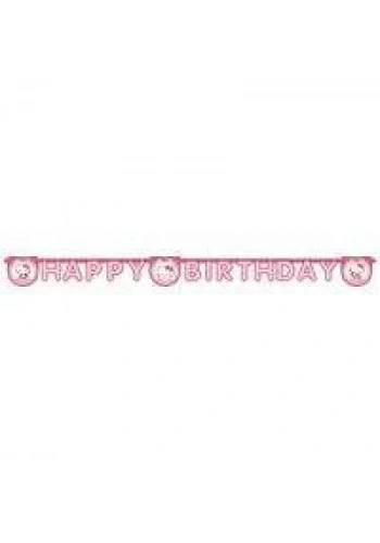 Hello Kitty Happy Birthday Harf Afiş