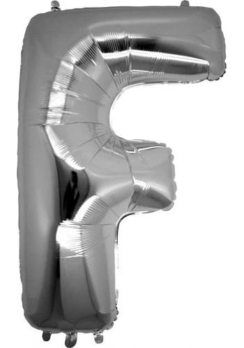 F Harfi Gümüş Folyo Balon