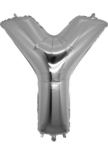 Y Harfi Gümüş Folyo Balon