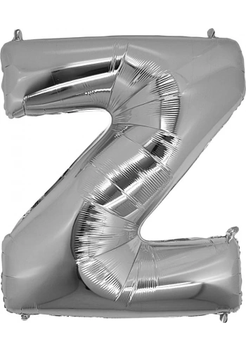 Z Harfi Gümüş Folyo Balon
