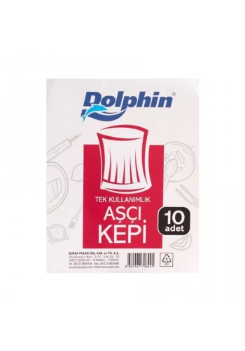 Aşçı Kepi (Tela) Beyaz - 10 Adet