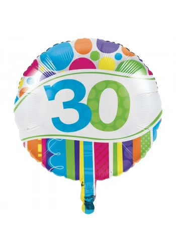 30 Yaş Folyo Balon 45 cm