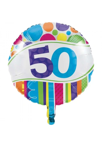 50 Yaş Folyo Balon 45 cm
