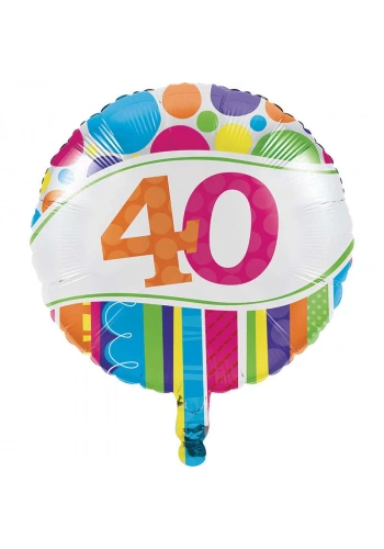 40 Yaş Folyo Balon 45 cm