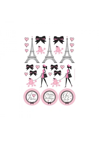 Paris Partisi Sticker 4 Adet