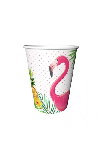 Flamingo 8 li  karton  Bardak