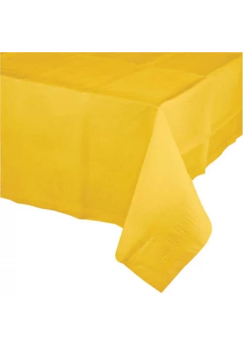 Sarı Renk Plastik Masa Örtüsü137 x 274 cm