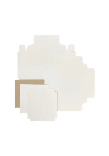 Montajsız Çikolata Kutusu (Beyaz) 500 gr - 25 Adet