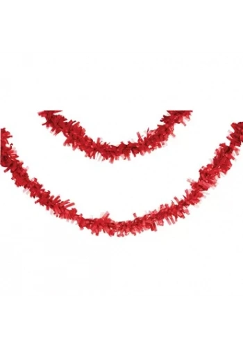 Kırmız Pelür 7,65 mt. Uzunluğunda Asma Süs/Garlent