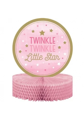 One Little Star Pembe Masa Orta Süsü