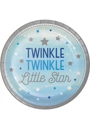 One Little Star Mavi  8 li Tabak