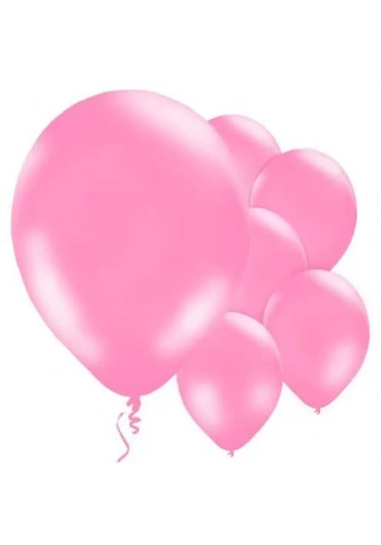 Bebek Pembe Metalik Balon 10 Adet