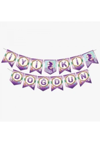 Deniz Kızı İyi Ki Doğdun Bayrak Afiş 17 x 190 cm