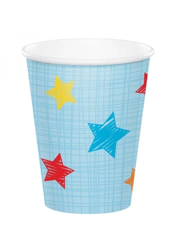 1 Olmak Eğlenceli Mavi 8 li Bardak