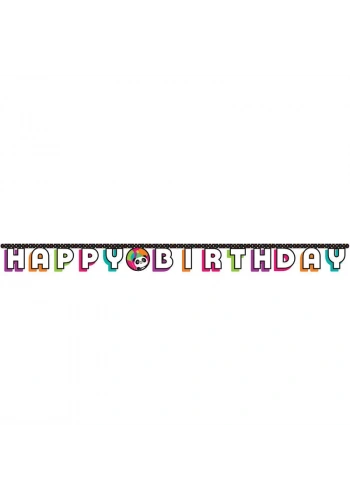 Panda Happy Birthday Harf Afiş
