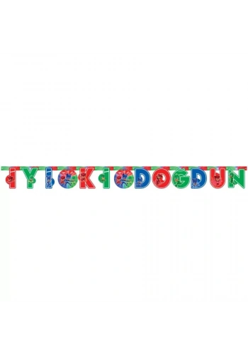 Pj Mask İyi ki Doğdun Harf Afiş