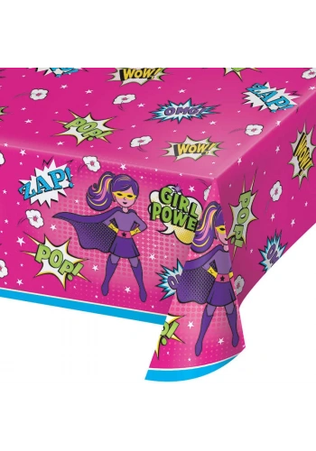 Superhero Girl Masa Örtüsü