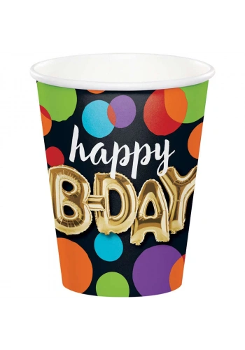 Işıltılı Balonlar 8 li Bardak