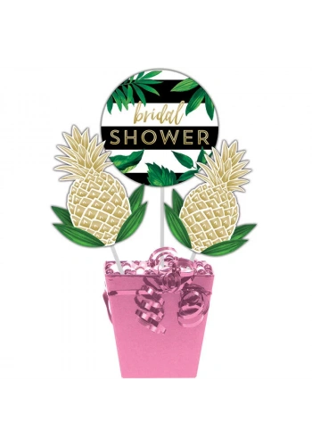 Pineapple Gold  Bridal Shower Masa Orta Süsü
