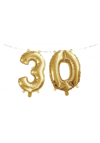30 Yaş Folyo Balonlu Parti Afişi
