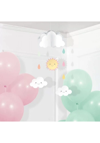 Mutlu Bulutlar 3 lü Asma Süs 95,5 x38.1 cm