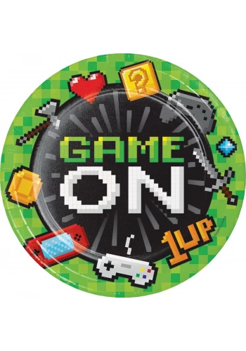 Konsol Oyunları Partisi Tabak 8 Adet