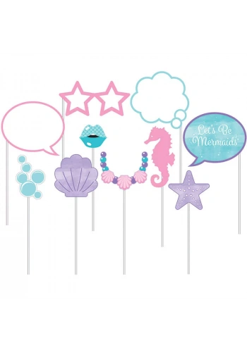 Parlayan Deniz Kızı Fotoğraf Çekme Aksesuarı 10 Adet